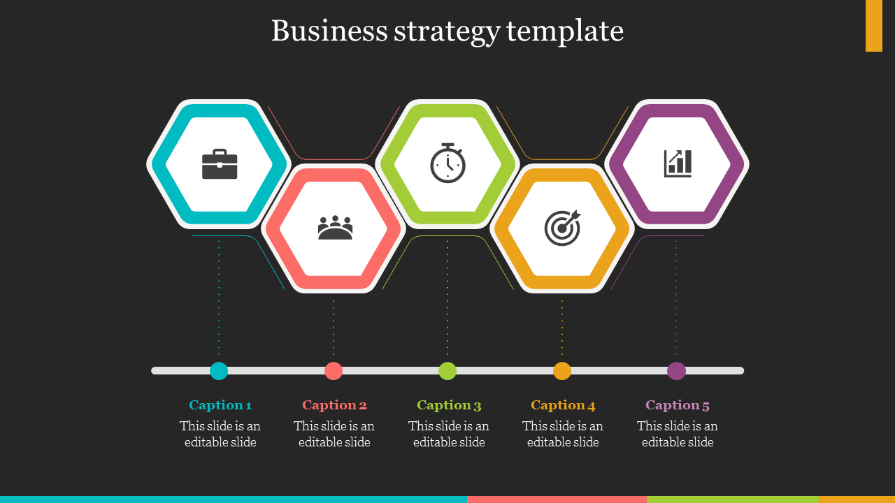 Stunning Business Strategy Template Themes Presentation